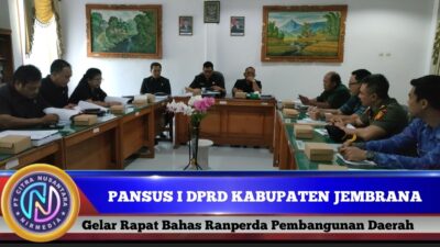 Berita Video : Pansus I DPRD Kabupaten Jembrana Gelar Rapat Harnonisasi Penyusunan Ranperda Pembangunan Daerah