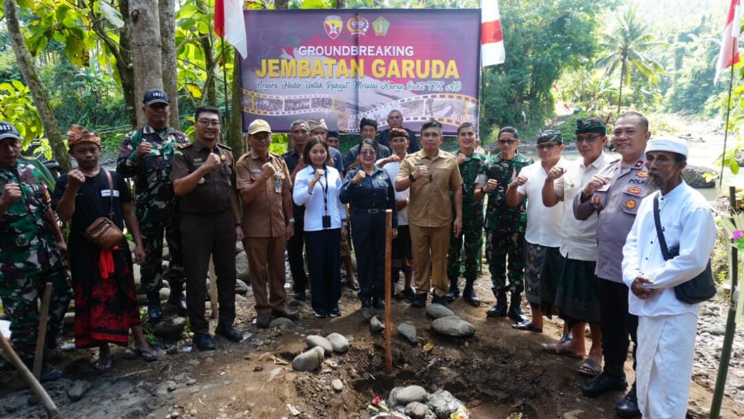Sinergi Pemkab Jembrana Dan TNI AD Bangun Jembatan Perintis Garuda Di Mendoyo, Perkuat Konektivitas Dan Ekonomi Antar Desa