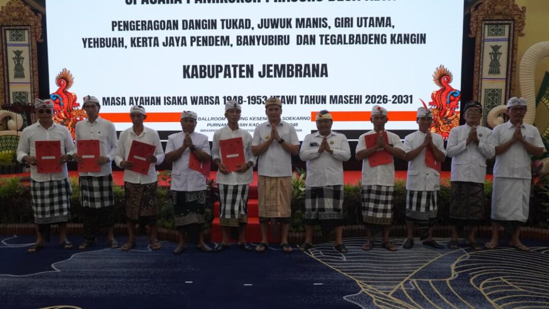 7 Prajuru Desa Adat Di Jembrana Resmi Dilantik Masa Bakti 2026-2031