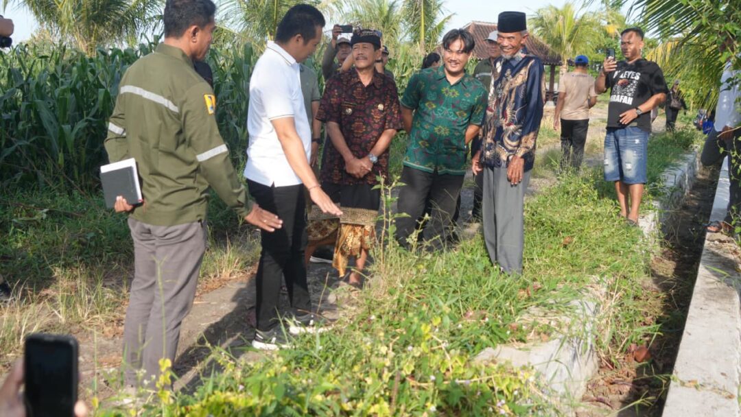 Bupati Kembang Tinjau Langsung Proyek Rabat Beton Jalan Banjar Loloan Medewi