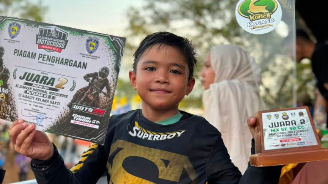 Kadek Boy Kanaya Darmanta Kunci Posisi Runner Up Kejurnas MX 50cc Putaran Ke-2 Di Karanganyar
