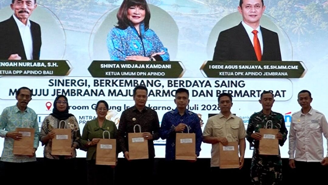 APINDO Jembrana Resmi Dilantik, Bupati Kembang Minta Pengusaha Jadi Motor Penggerak Ekonomi
