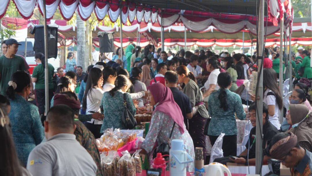 Pasar Rakyat PKK Bali Di Jembrana Laris Manis, Transaksi Tembus Rp 672 Juta Sehari